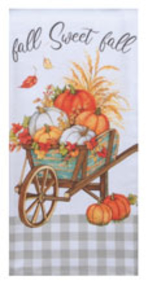 Kay Dee (H6543) Hello Autumn WHeelbarow Dual Purpose Terry Towel