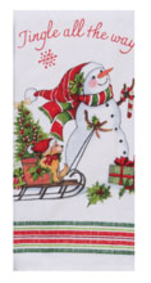 Kay Dee (H6750) Bowie Wowie Christmas Jingle Dual Purpose Terry Towel