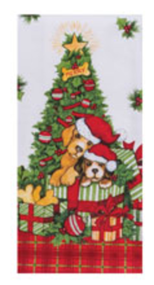 Kay Dee (H6752) Bowie Wowie Christmas Dual Purpose Terry Towel