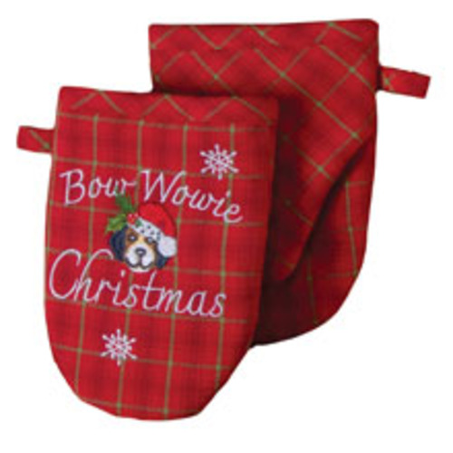 Kay Dee (H6755) Bowie Wowie Christmas Embroidered Grabber Mitt