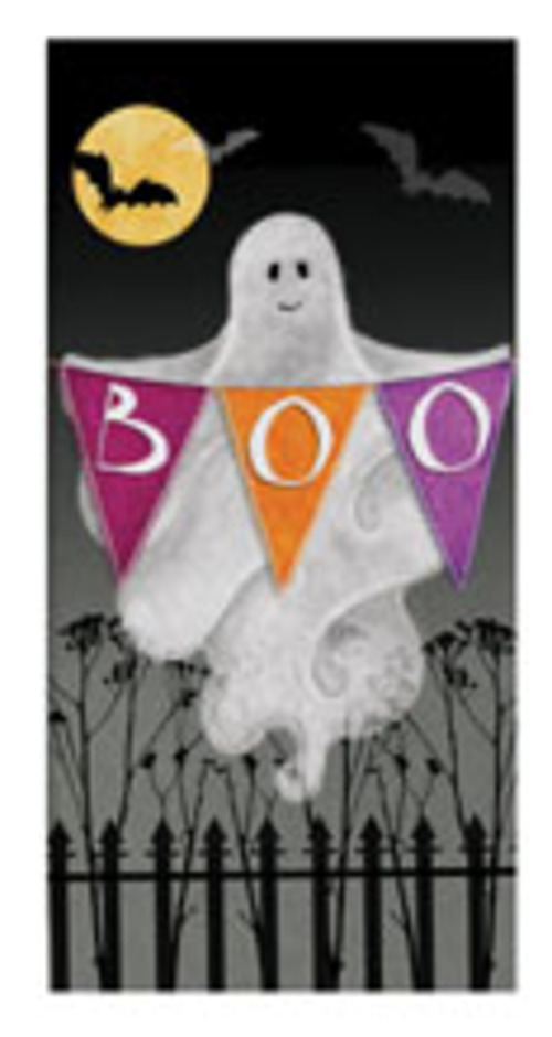 Kay Dee (H6803) Boo Ghost Dual Purpose Terry Towel