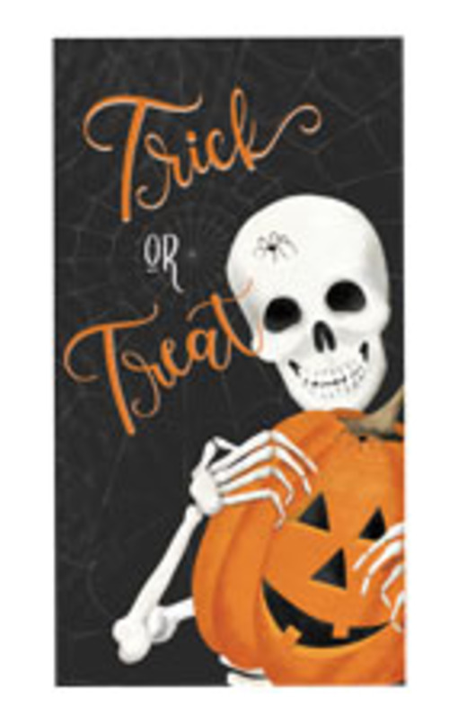 Kay Dee (H6804) Trick or Treat Skeleton Dual Purpose Terry Towel