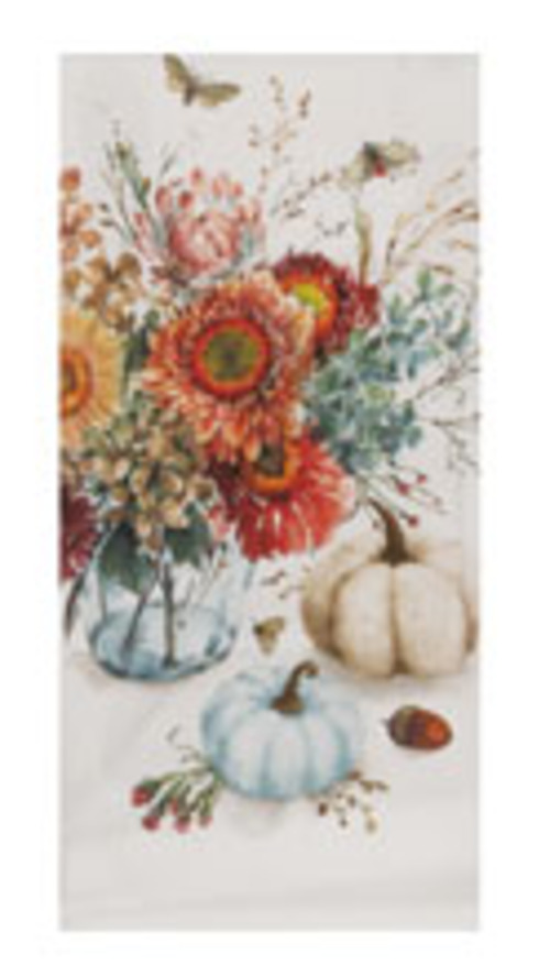 Kay Dee (H7056) Nature's Splendor Floral Vase Dual Purpose Terry Towel