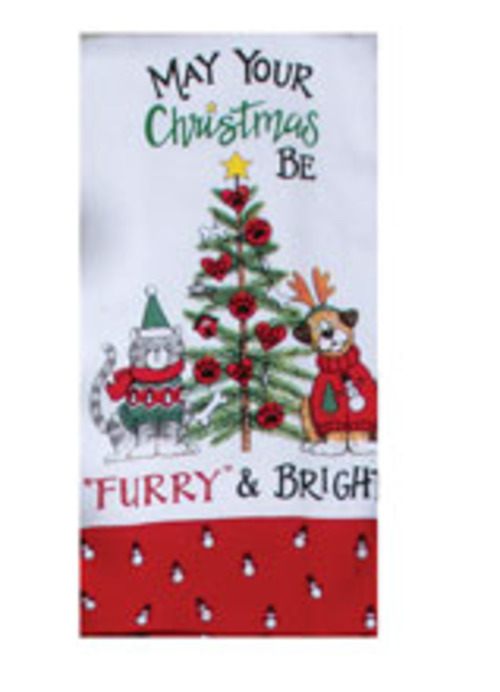 Kay Dee (H7061) Can Explain Pets Furry & Bright Dual Purpose Terry Towel