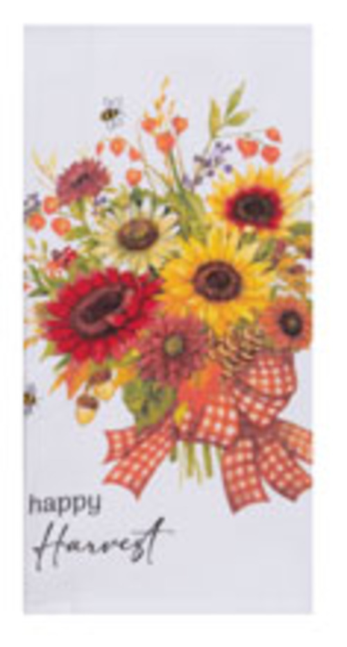 Kay Dee (H7127) Harvest Sunflower Happy Harvest Dual Purpose Terry Towel