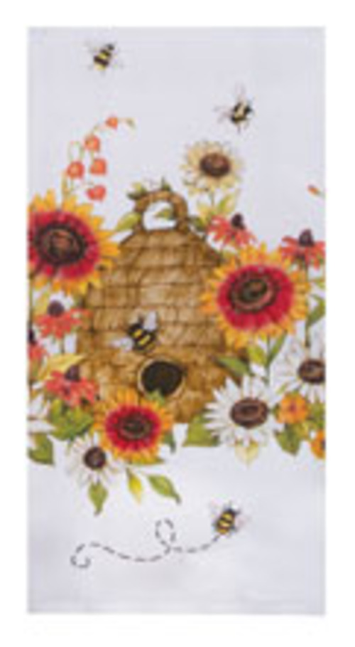 Kay Dee (H7130) Harvest Sunflower Bee Skep Dual Purpose Terry Towel