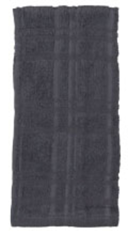 Kay Dee (R6440) Kitchen Basics Charcoal 2PK Terry Towels