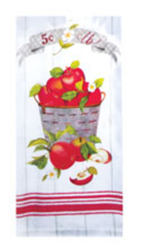 Kay Dee (R7969) Apple Orchard Bucket Dual Purpose Terry Towel