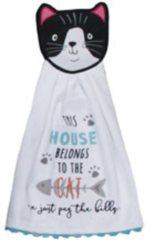 Kay Dee (R8062)Cat House Hang-Ups Kitchen Towel
