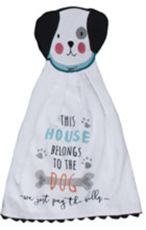 Kay Dee (R8063) Dog House Hang-Ups Kitchen Towel