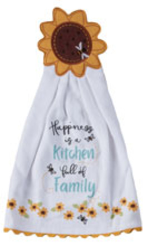 Kay Dee (R8064) Sunflower Hang-Ups Kitchen Towel