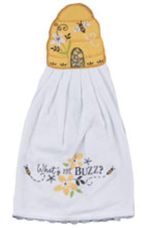 Kay Dee (R8066) Beehive Buzz Hang-Ups Kitchen Towel