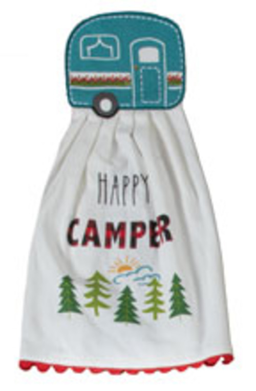 Kay Dee (R8068) Happy Camper Hang-Ups Kitchen Towel