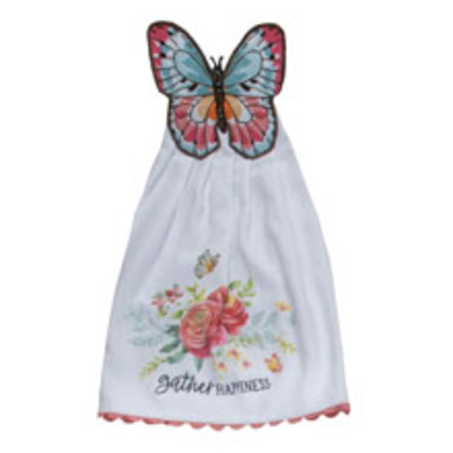 Kay Dee (R8109) Garden Butterfly Hang-Ups Kitchen Towel