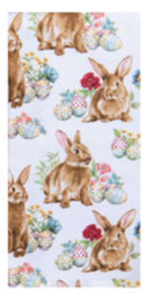 Kay Dee (R8227) Garden Bunnies Toss Dual Purpose Terry Towel