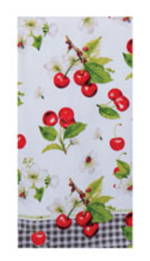 Kay Dee (R8370) Sweet Cherry Toss Dual Purpose Terry Towel