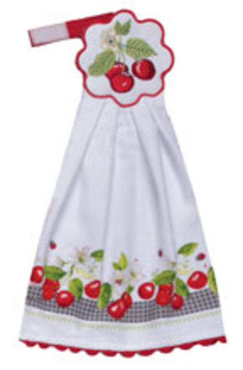 Kay Dee (R8378) Sweet Cherry Hangups Towel