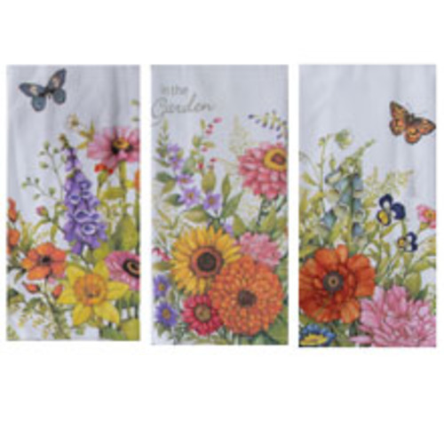 Kay Dee (R8380) Garden Walk 6 Assorted Dual Purpose Terry Towels