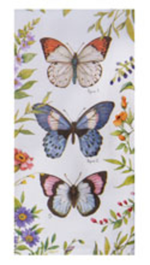 Kay Dee (R8386) Garden Walk Butterflies Dual Purpose Terry Towel