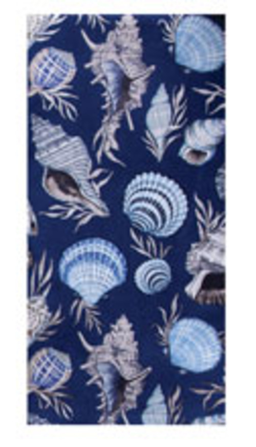 Kay Dee (R8400) Blue Shell Coastal Toss Dual Purpose Terry Towel