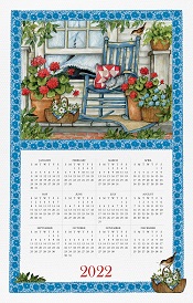 2022 Kay Dee Linen like Calendar Towels - Old Deerfield Country Store