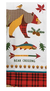 Set of 2 Pinecone Trails Moose & Bear Terry Kitchen Towels by Kay Dee Designs, Size: 2 in